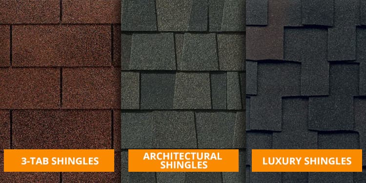 3 types of shingles - when did architectural shingles come out?