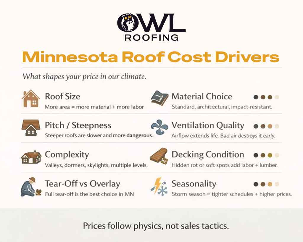 Minnesota Roof Cost Drivers
