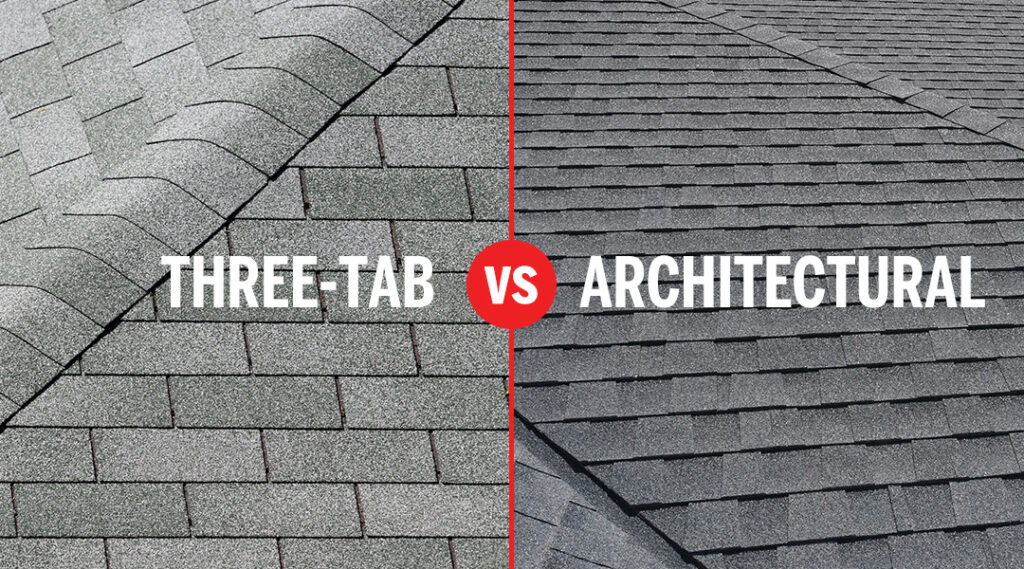 three-tab vs. architectural shingles
