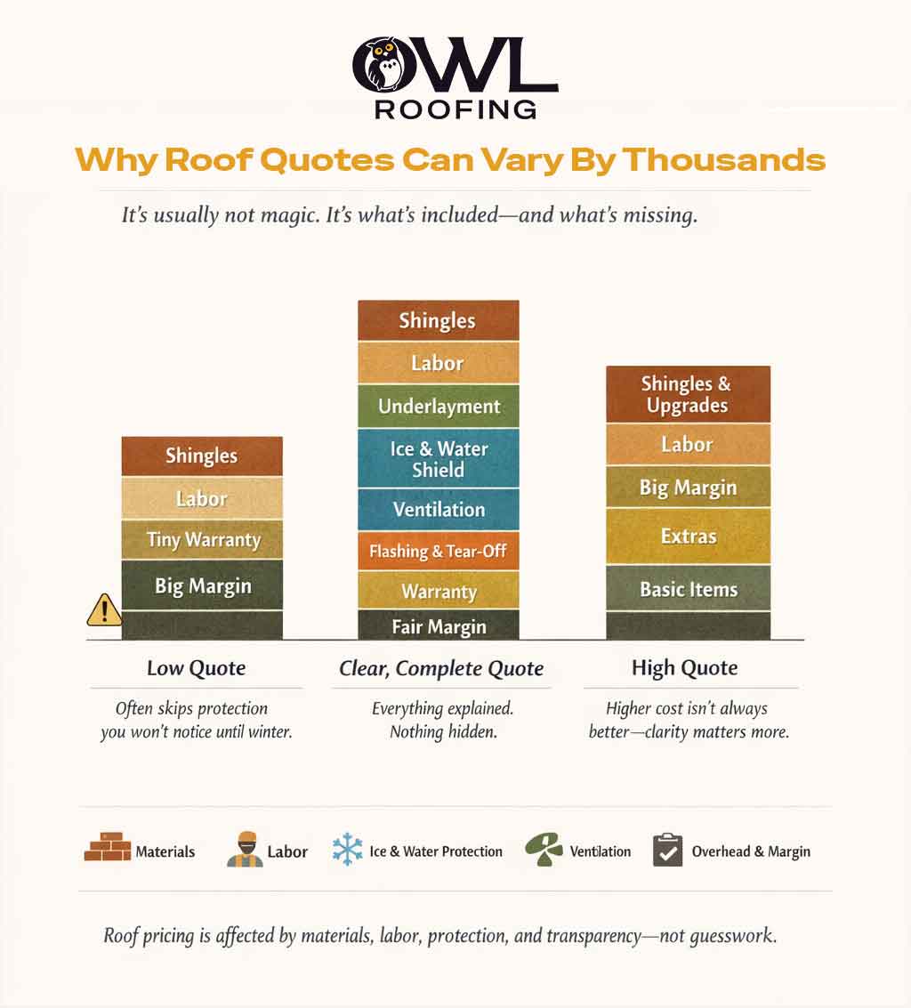 roof quote minnesota - why roof quotes can vary by thousands