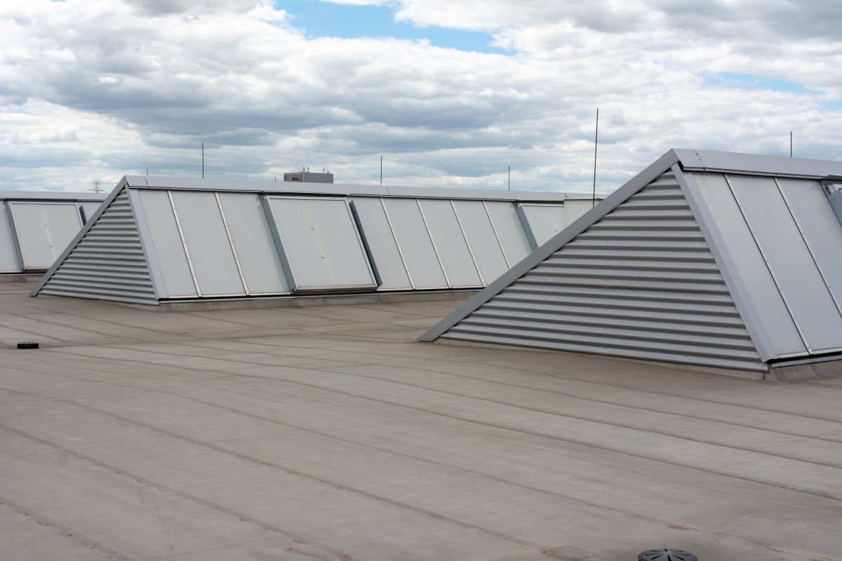 grey commercial roof