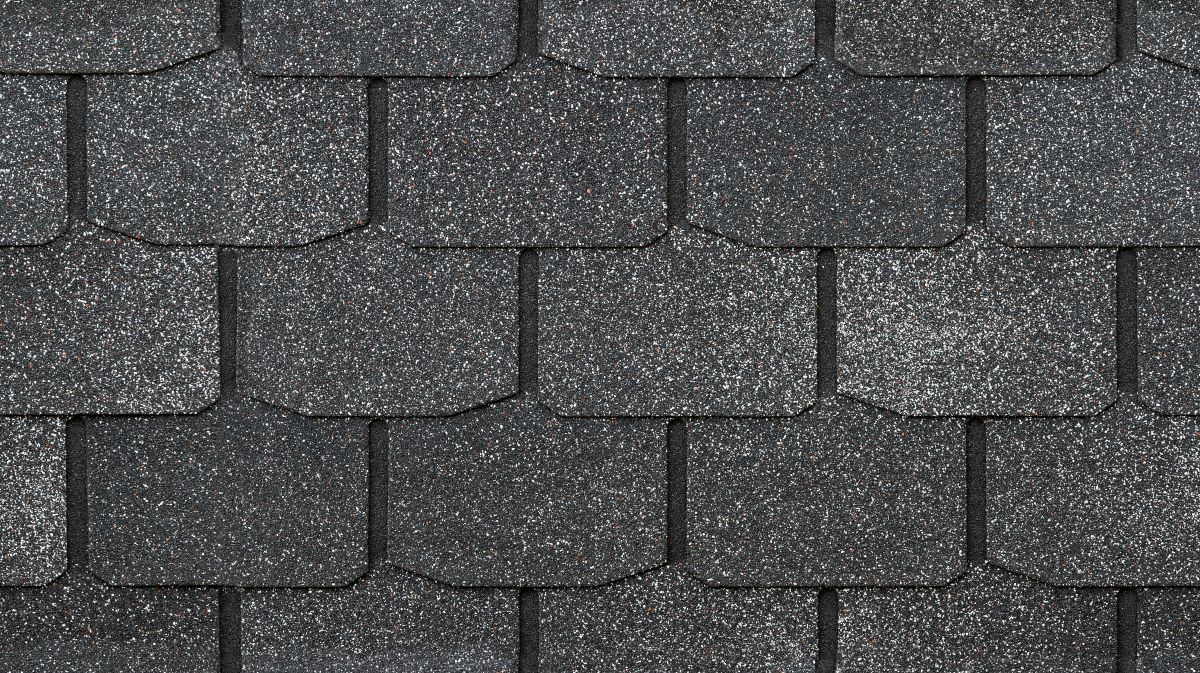 Modern black flexible shingles